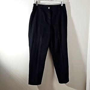 Lauren Jeans Co. Black jeans with no‎ pockets, no size tag. 10?